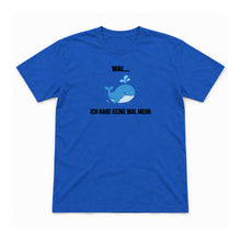 Keine Wal mehr – Unisex T-Shirt – Royal – Flat-Lay Vorderseite (Mockup)