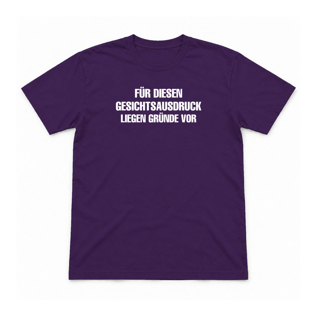 Realitätscheck – Purple – Flat-Lay Vorderseite – Motiv 57 (Mockup)