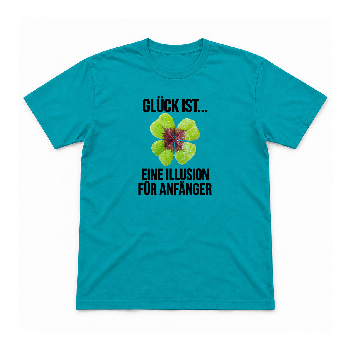 Realitätscheck – Tropical Blue – Flat-Lay Vorderseite – Motiv 32 (Mockup)