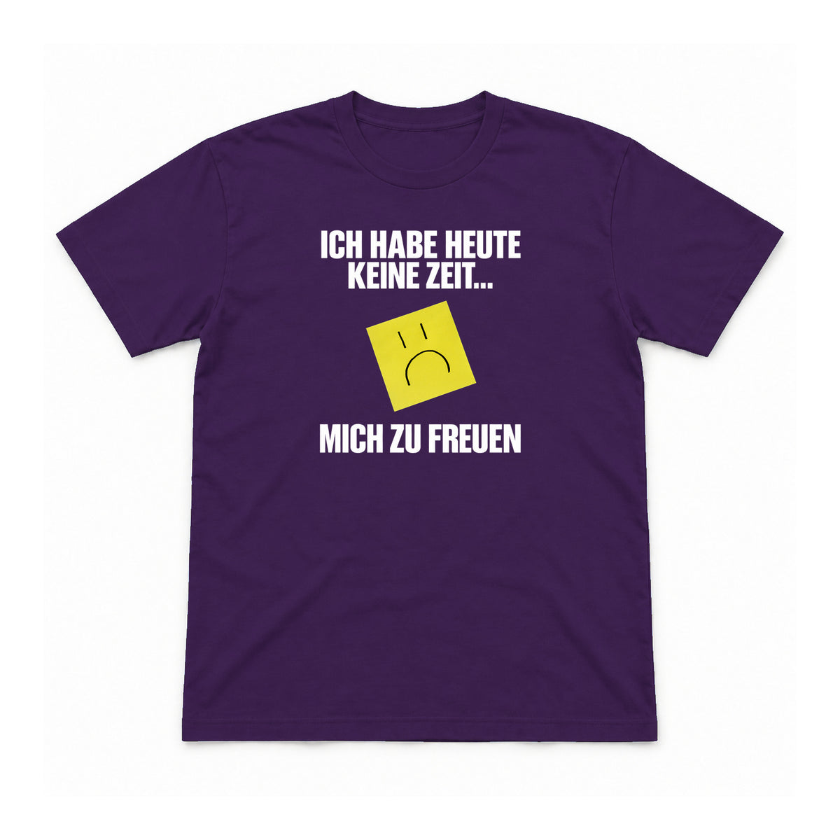 Realitätscheck – Purple – Flat-Lay Vorderseite – Motiv 105 (Mockup)